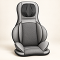 Siège massant shiatsu, air et chaleur : Gris clair.