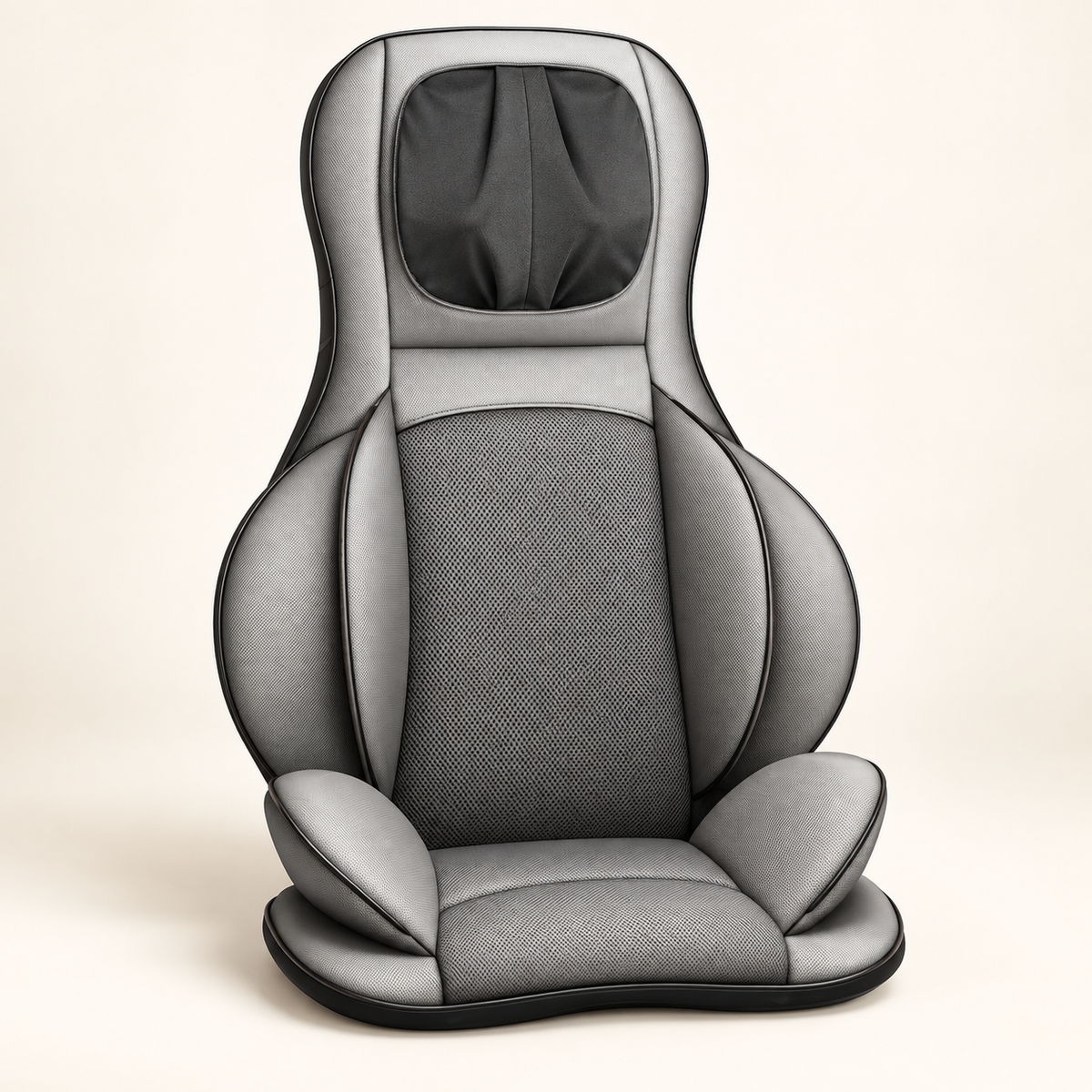 Siège massant shiatsu, air et chaleur : Gris clair.