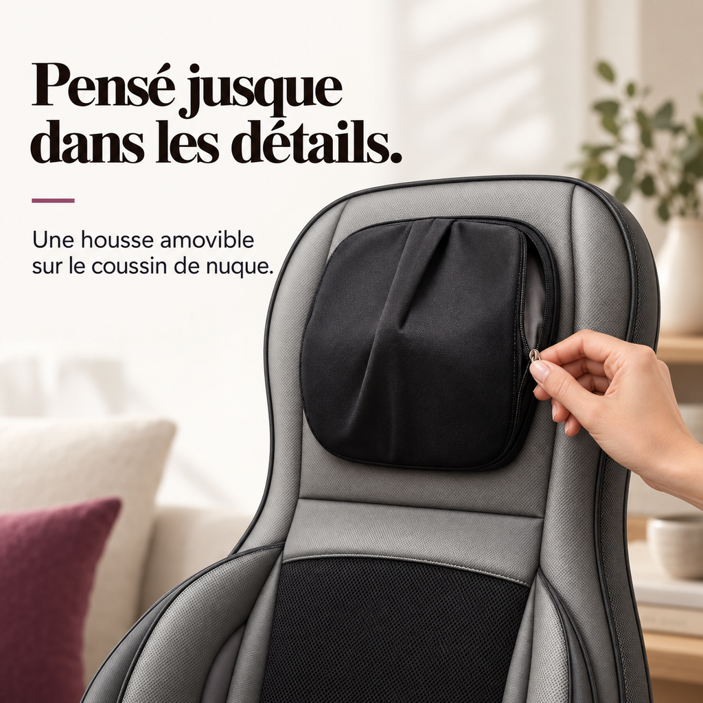 Siège massant shiatsu, air et chaleur : présentation du modèle, visuel 6.