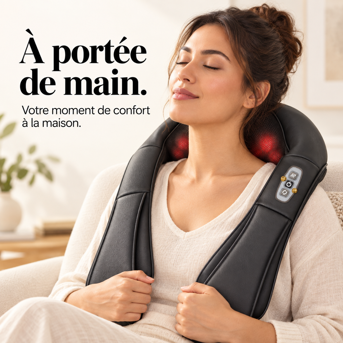 Masseur shiatsu nuque et épaules chauffant : présentation du modèle, visuel 5.
