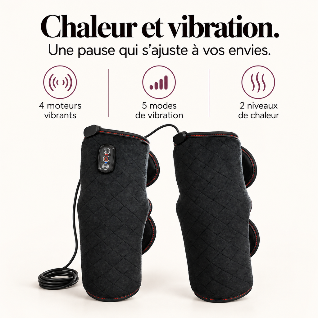 Bandes chauffantes vibrantes pour genoux : présentation du modèle, visuel 3.