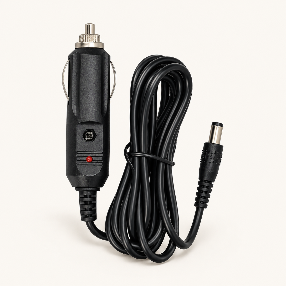 Adaptateur voiture pour coussin massant : vue du produit.
