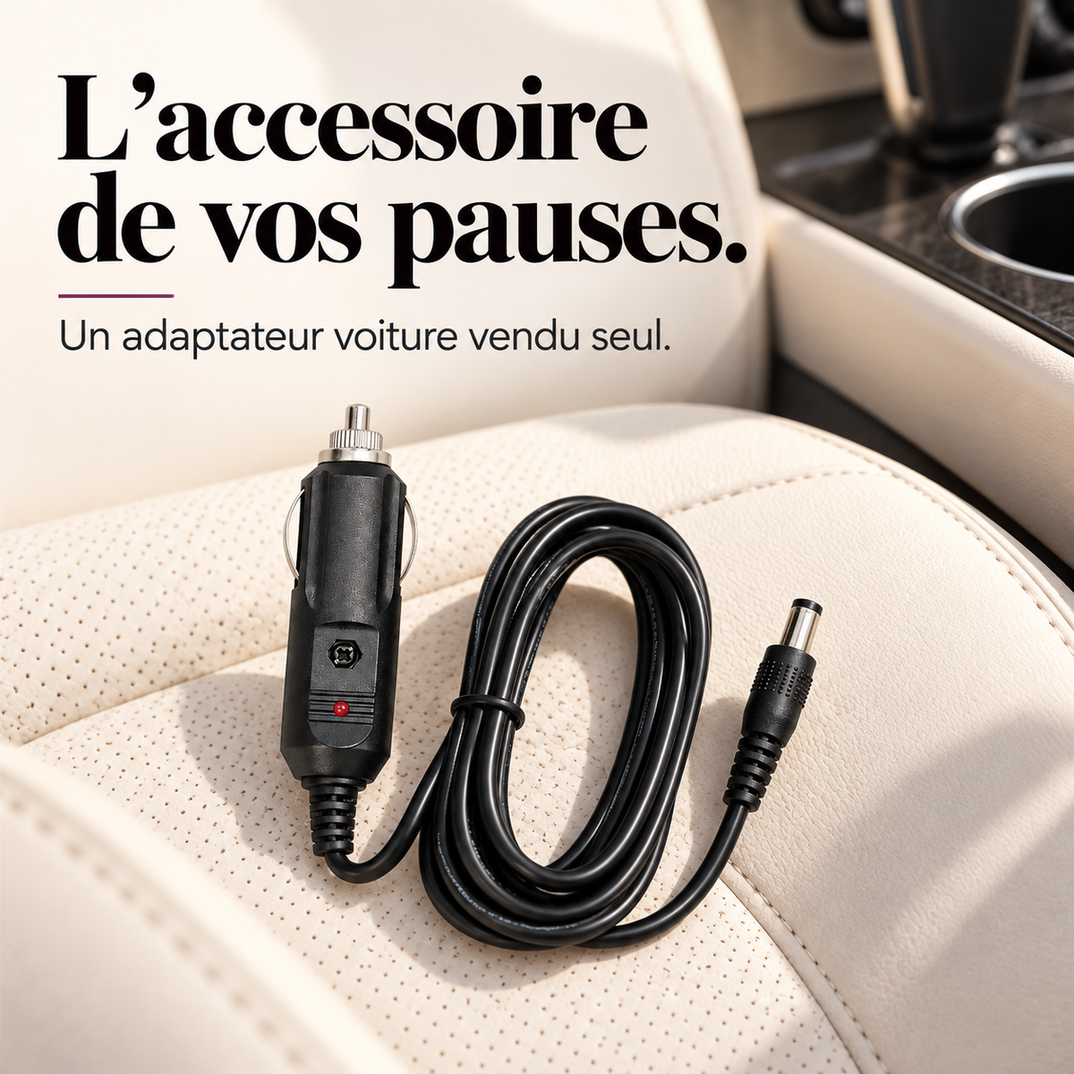 Adaptateur voiture pour coussin massant : présentation du modèle, visuel 4.