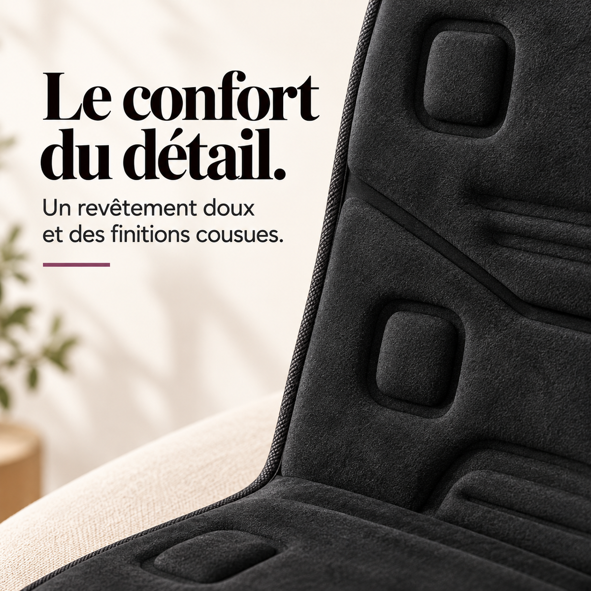 Coussin de siège vibrant et chauffant : présentation du modèle, visuel 6.