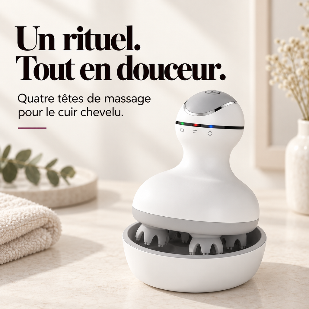 Masseur de cuir chevelu sans fil étanche : présentation du modèle, visuel 2.