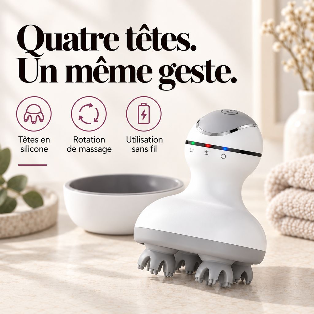 Masseur de cuir chevelu sans fil étanche : présentation du modèle, visuel 3.