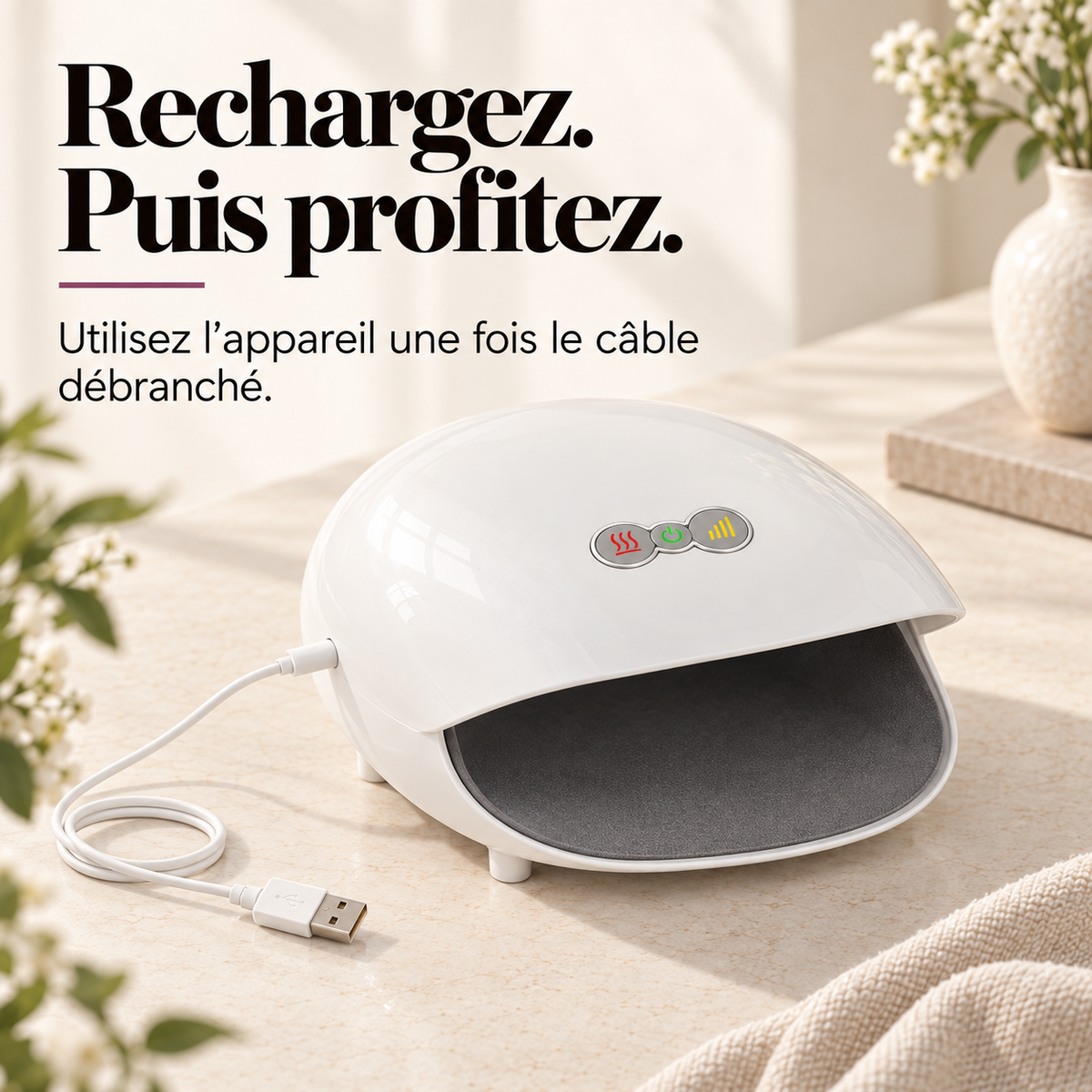 Masseur de main sans fil chauffant : présentation du modèle, visuel 7.