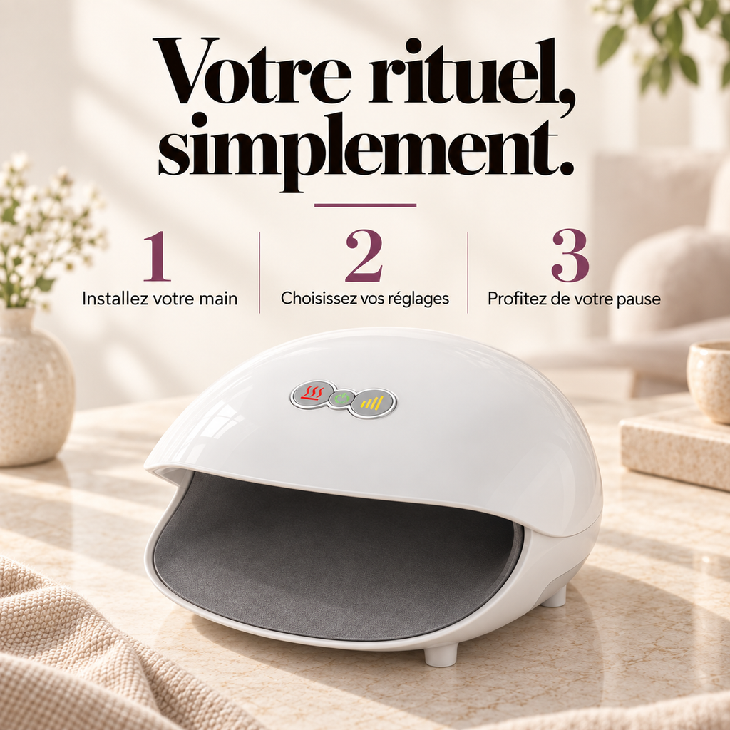 Masseur de main sans fil chauffant : présentation du modèle, visuel 8.