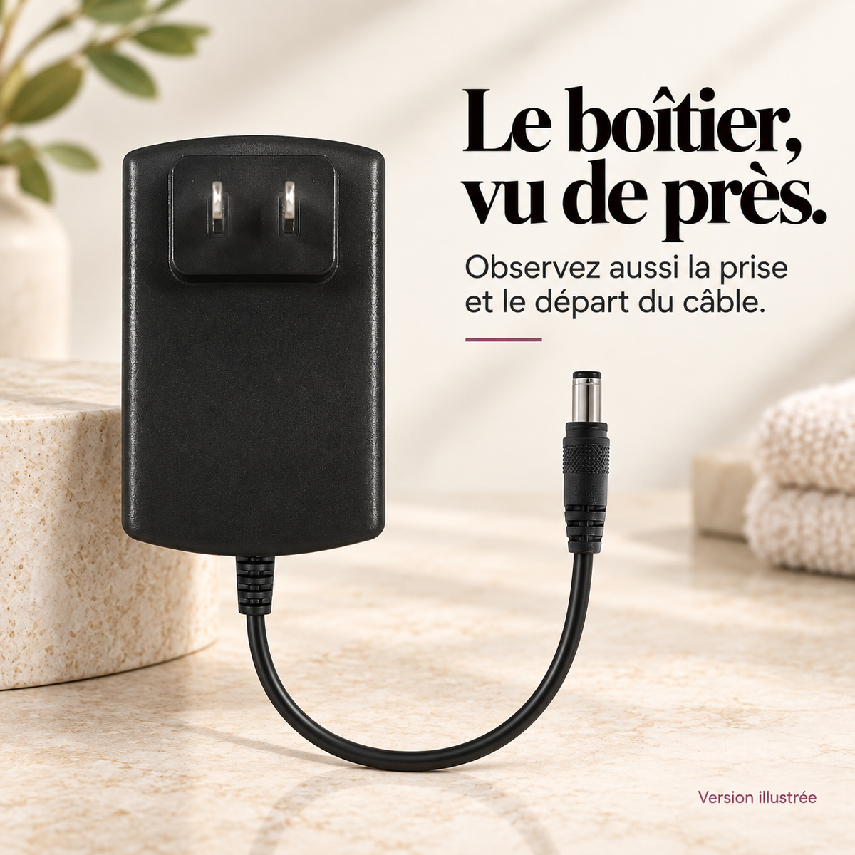 Adaptateur 4,0 A pour masseur de dos : présentation du modèle, visuel 6.