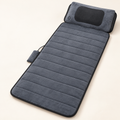 Tapis de massage chauffant, coussin nuque mobile : vue du produit.