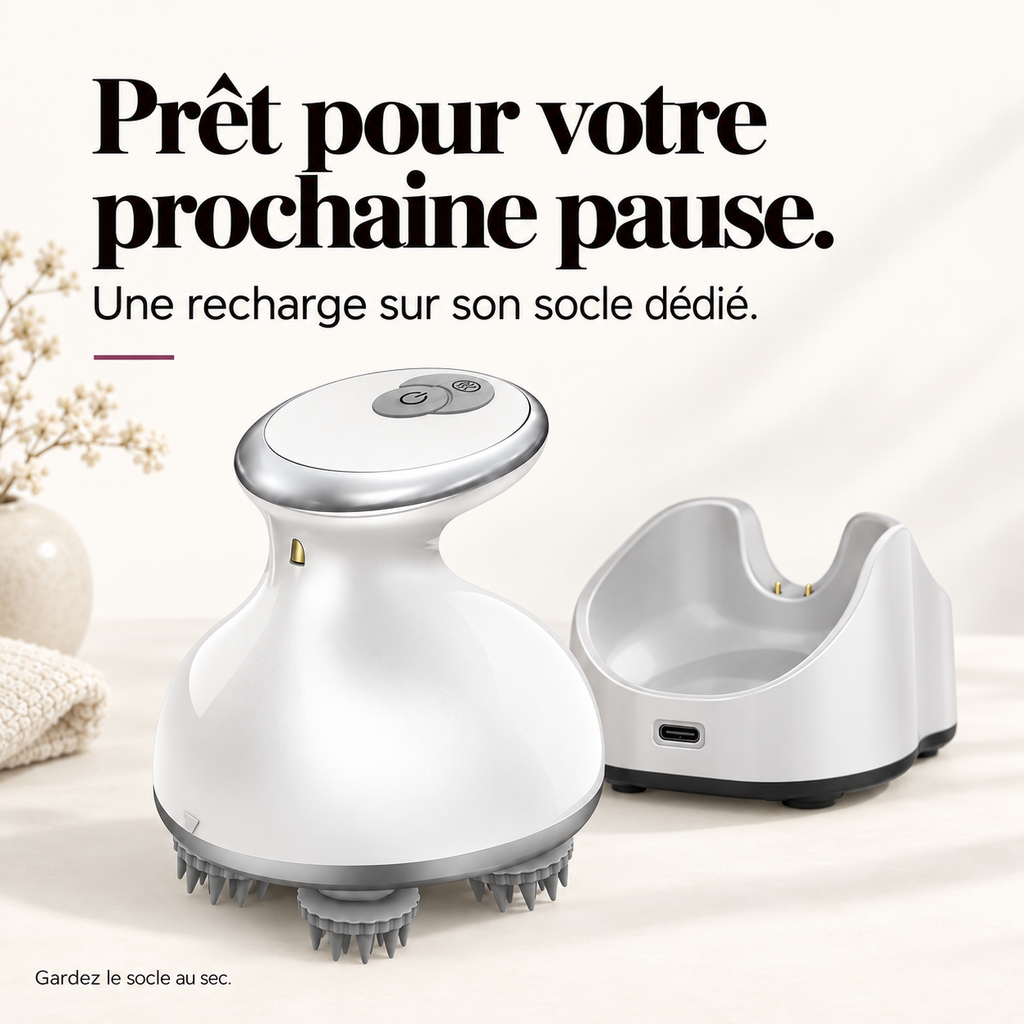 Masseur de cuir chevelu sans fil : présentation du modèle, visuel 7.