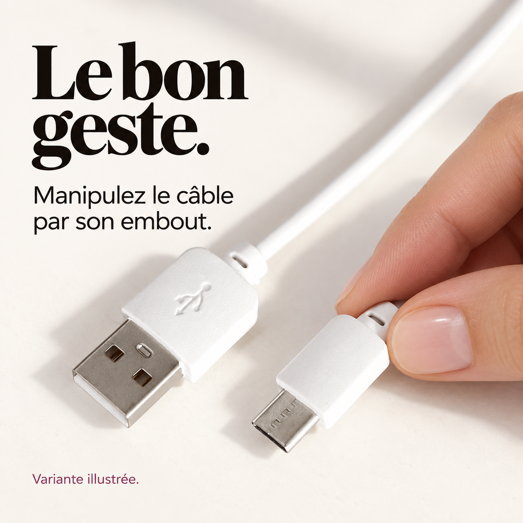 Câble USB de remplacement pour masseur : présentation du modèle, visuel 4.
