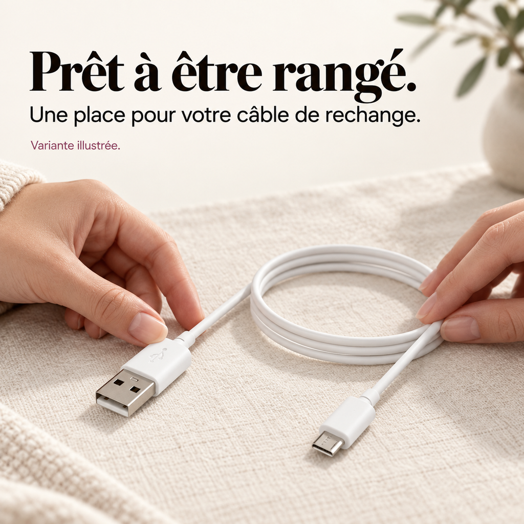 Câble USB de remplacement pour masseur : présentation du modèle, visuel 7.