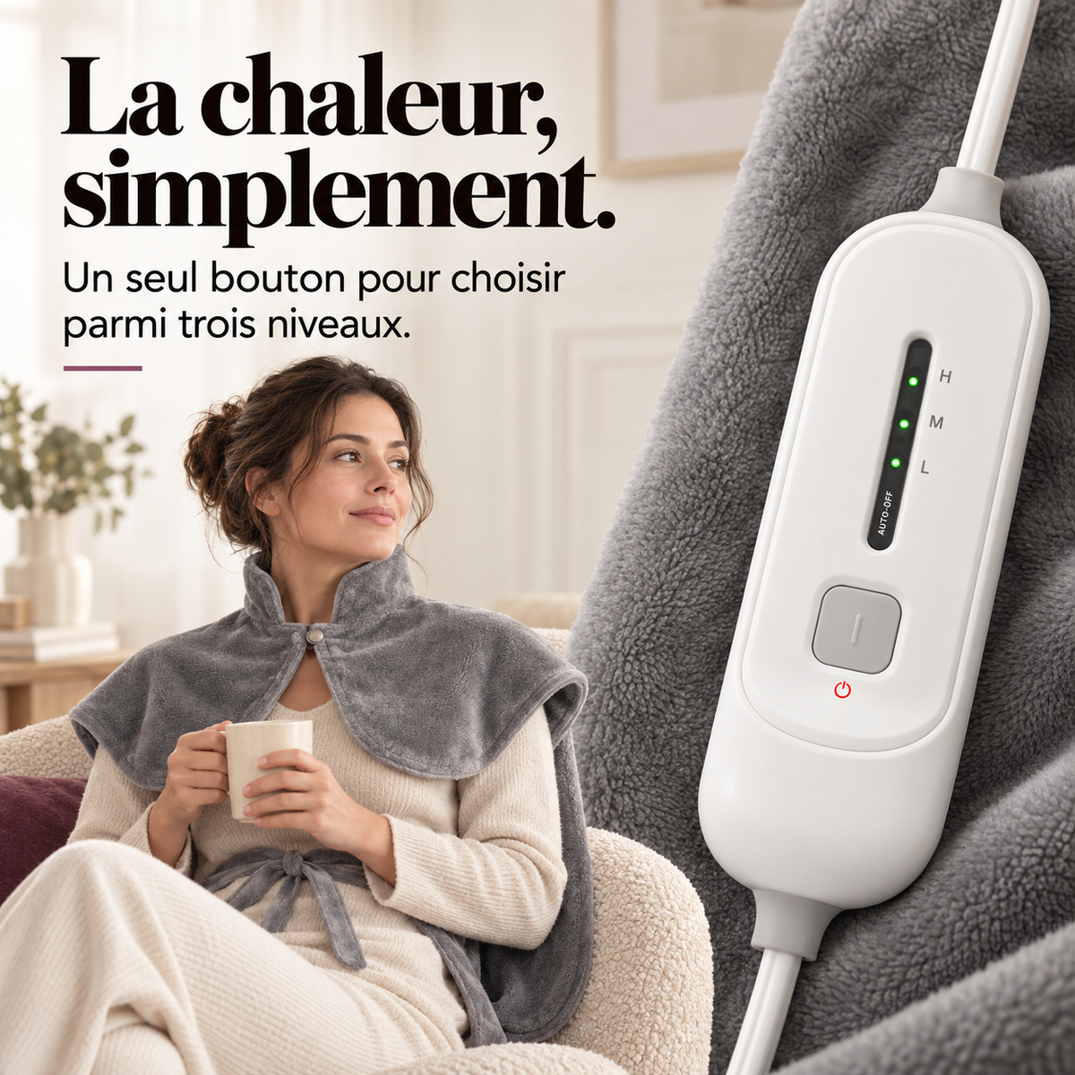 Cape chauffante nuque, épaules et dos : présentation du modèle, visuel 5.