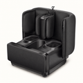 Masseur pieds et mollets convertible en pouf : Noir.