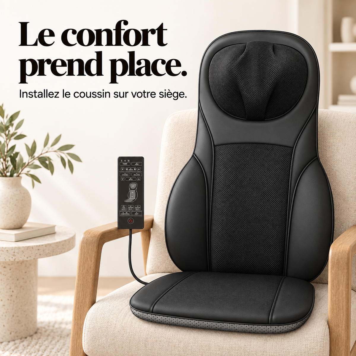 Siège massant shiatsu dos et nuque : présentation du modèle, visuel 5.