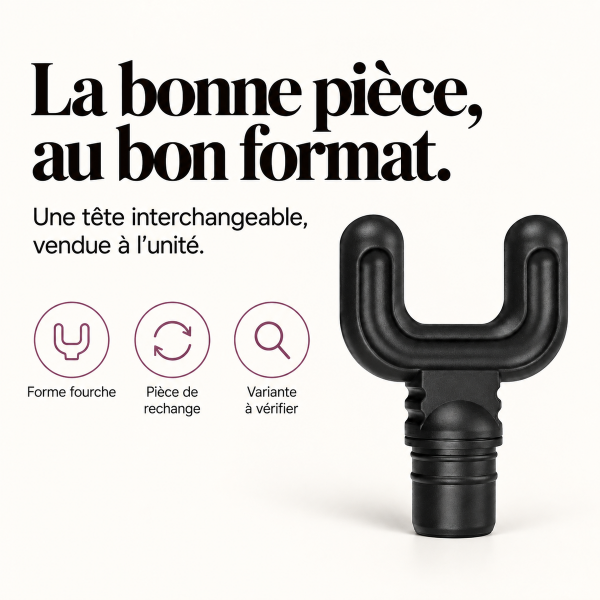 Tête de massage interchangeable : présentation du modèle, visuel 3.