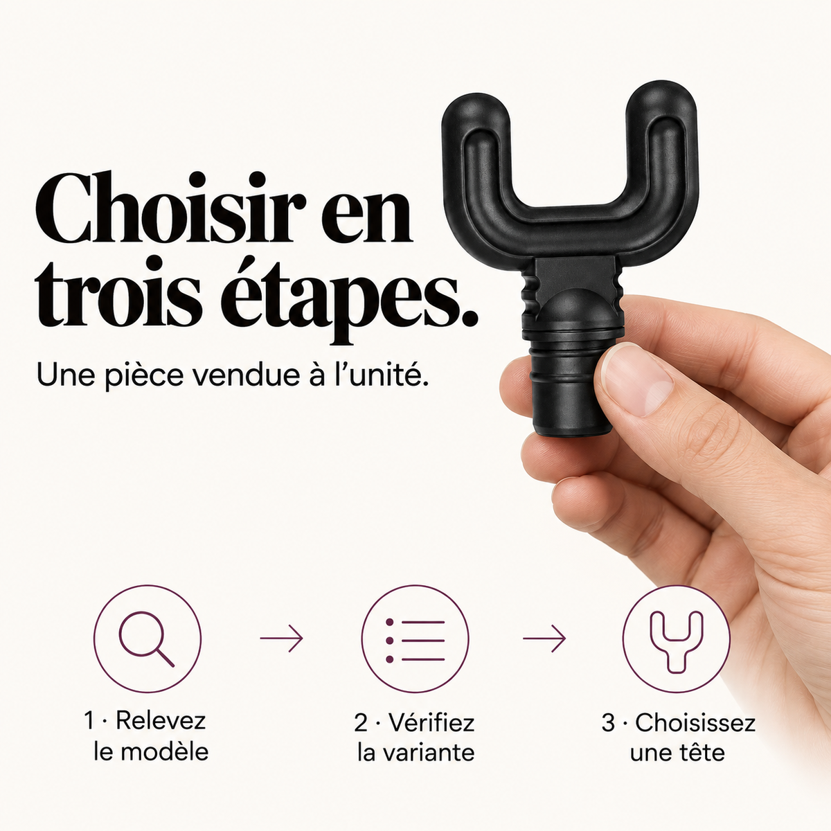 Tête de massage interchangeable : présentation du modèle, visuel 8.