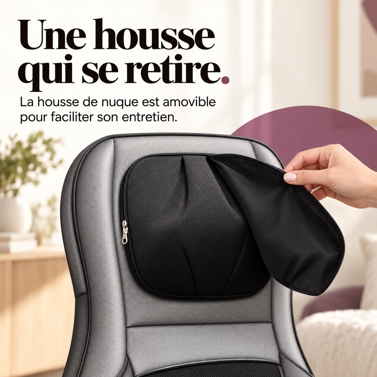 Siège massant dos et nuque connecté : présentation du modèle, visuel 6.