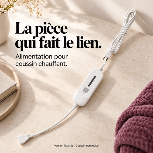 Adaptateur secteur pour coussin chauffant : présentation du modèle, visuel 2.