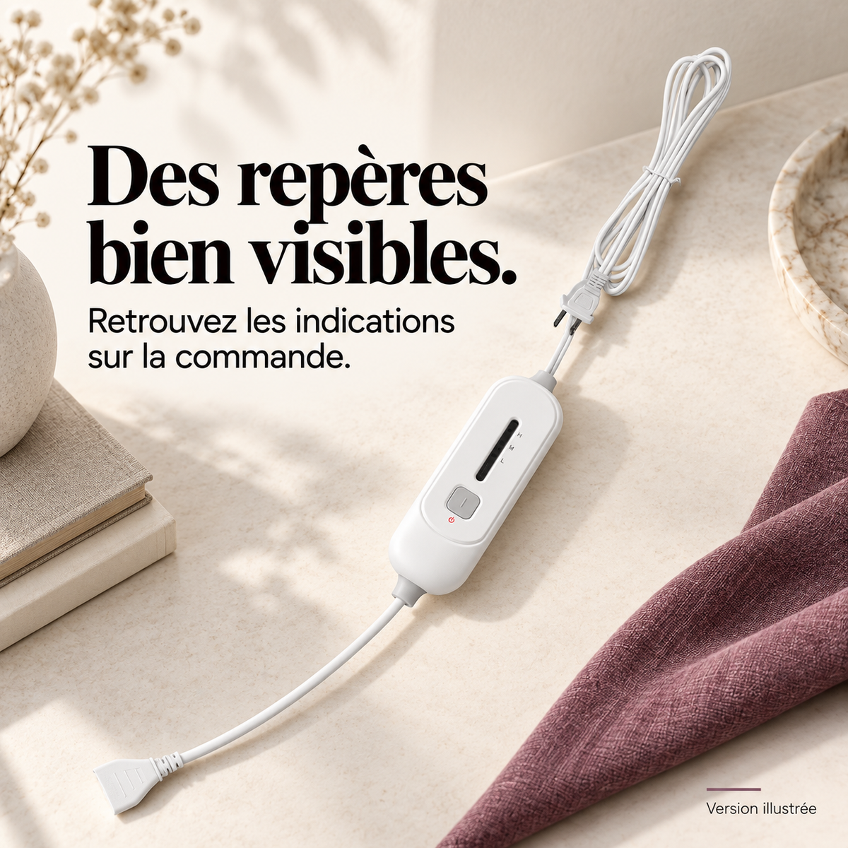 Adaptateur secteur pour coussin chauffant : présentation du modèle, visuel 5.
