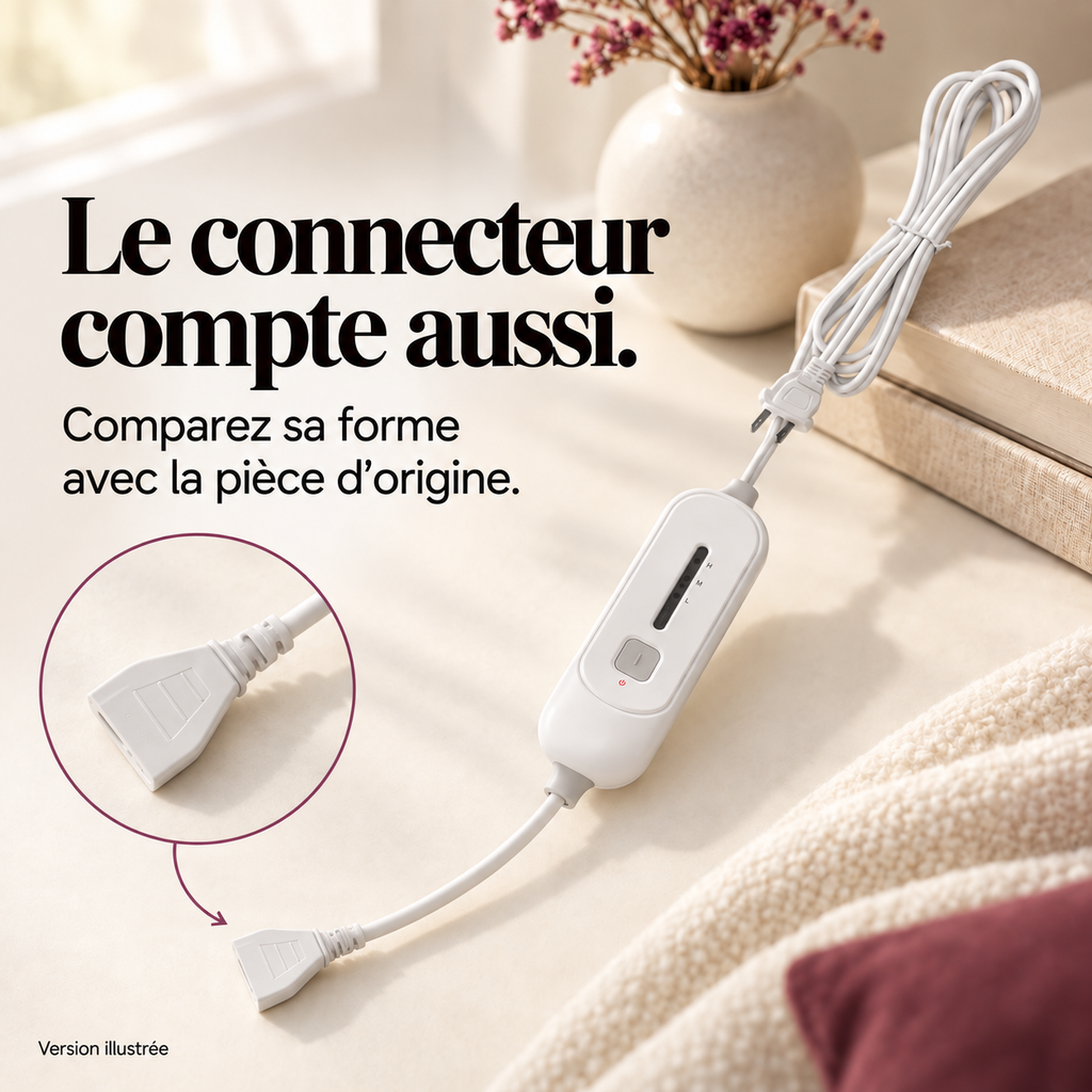 Adaptateur secteur pour coussin chauffant : présentation du modèle, visuel 6.