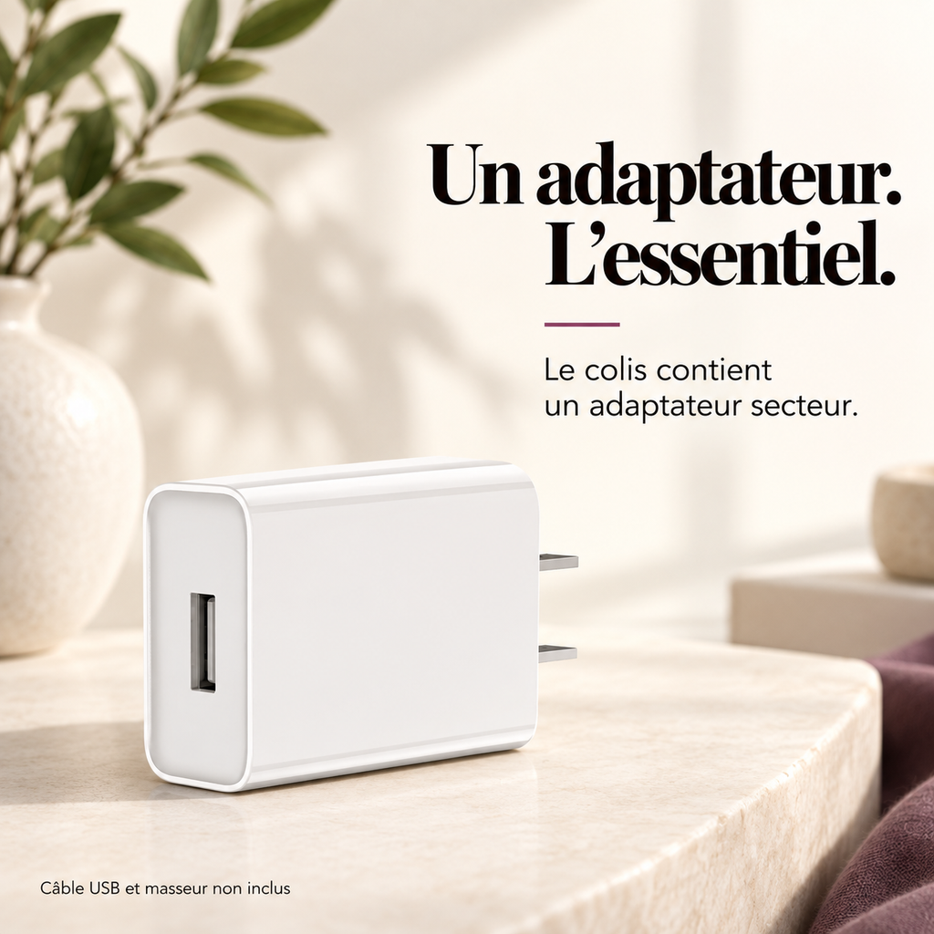 Adaptateur secteur pour câble de charge USB : présentation du modèle, visuel 7.