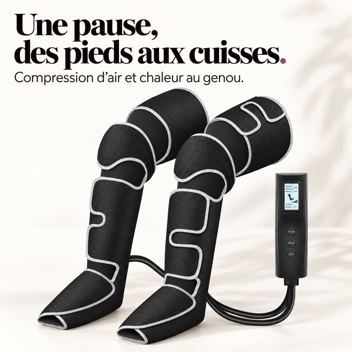 Masseur de jambes à compression d'air : présentation du modèle, visuel 2.
