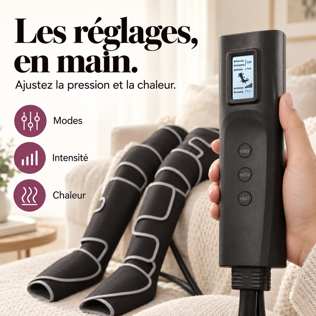 Masseur de jambes à compression d'air : présentation du modèle, visuel 5.