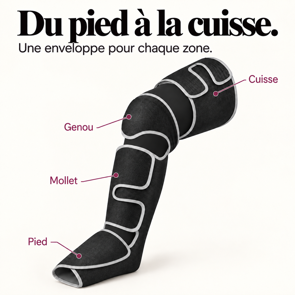 Masseur de jambes à compression d'air : présentation du modèle, visuel 7.