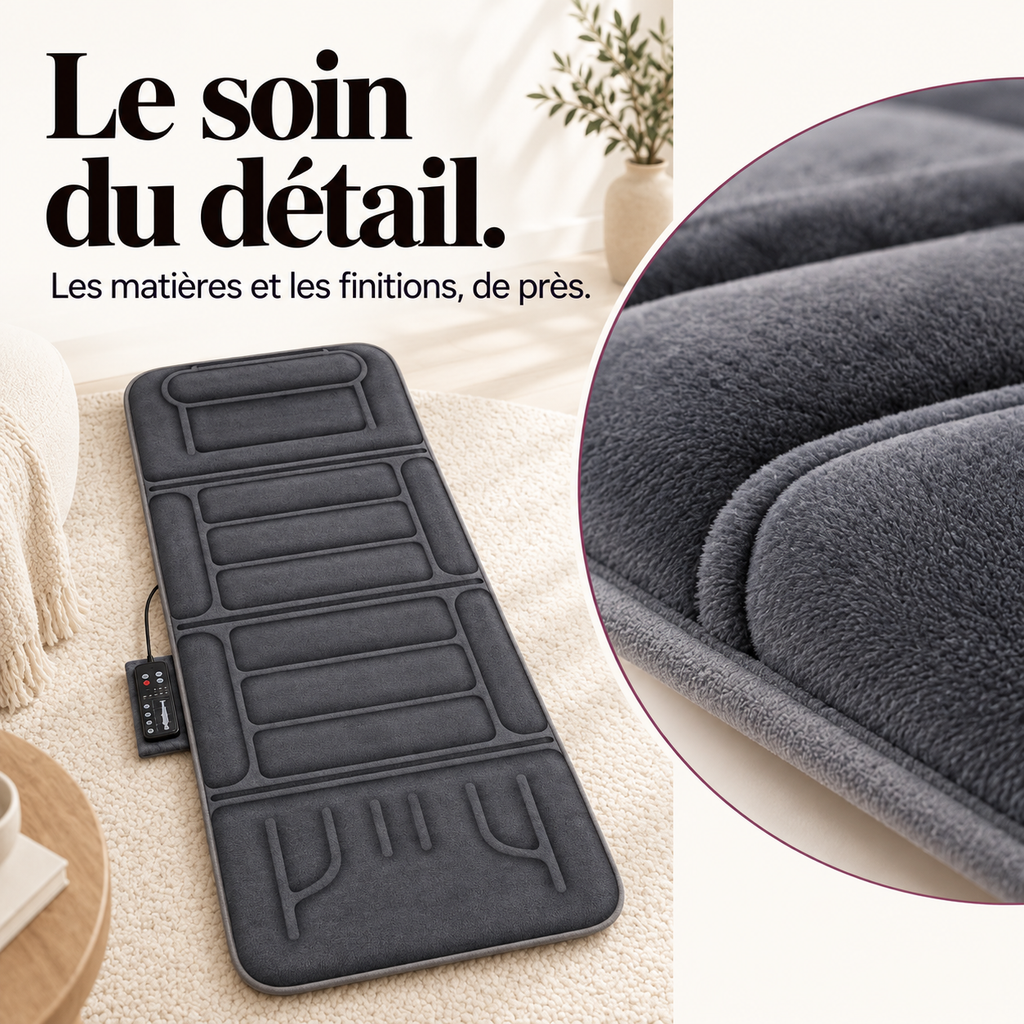 Tapis de massage vibrant en peluche : présentation du modèle, visuel 5.