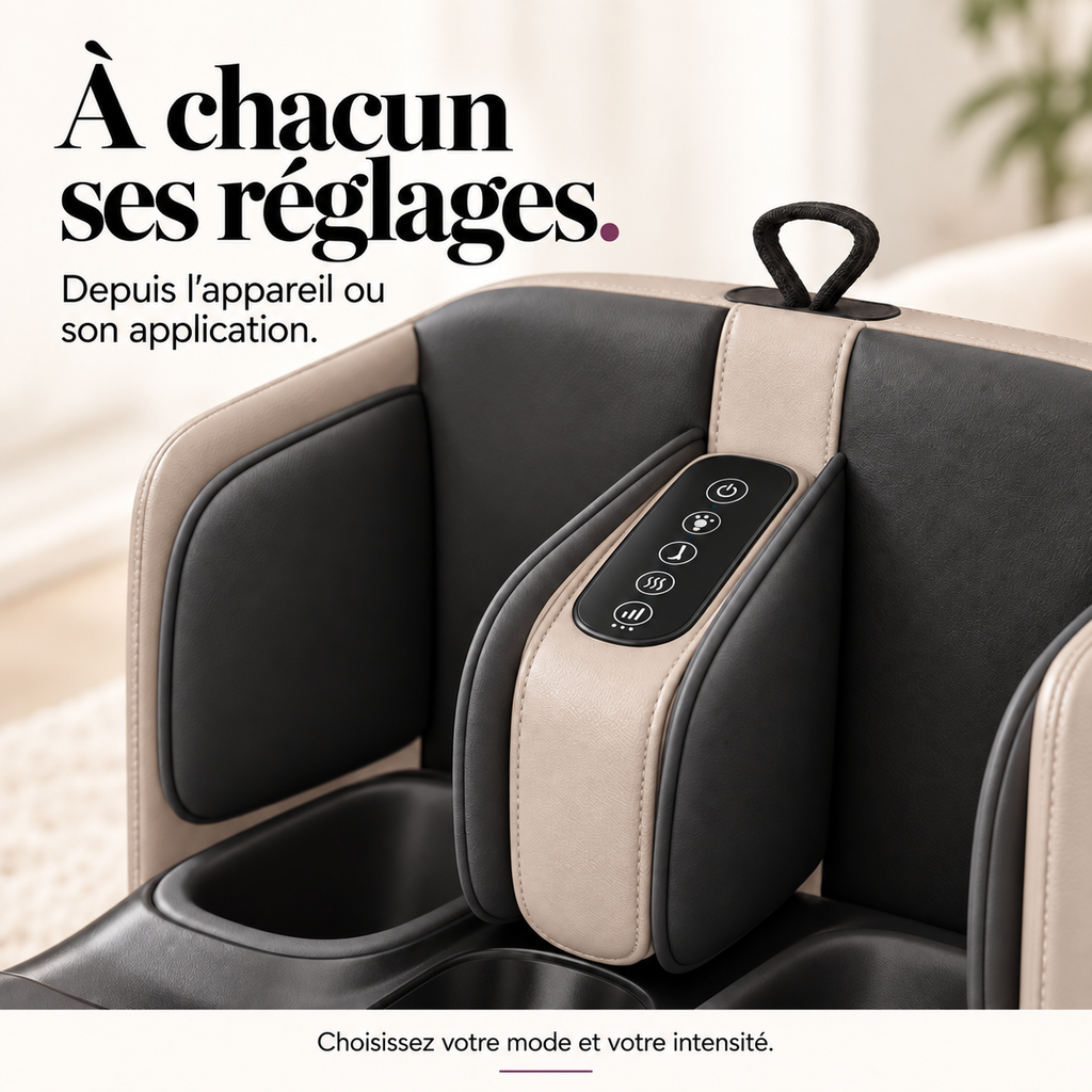 Masseur pieds et mollets avec application : présentation du modèle, visuel 4.
