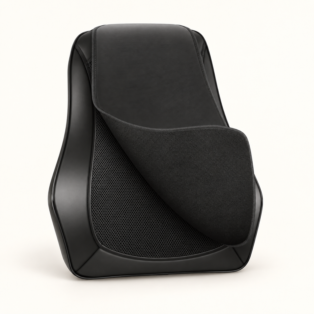 Coussin de massage shiatsu dos et nuque : Noir.