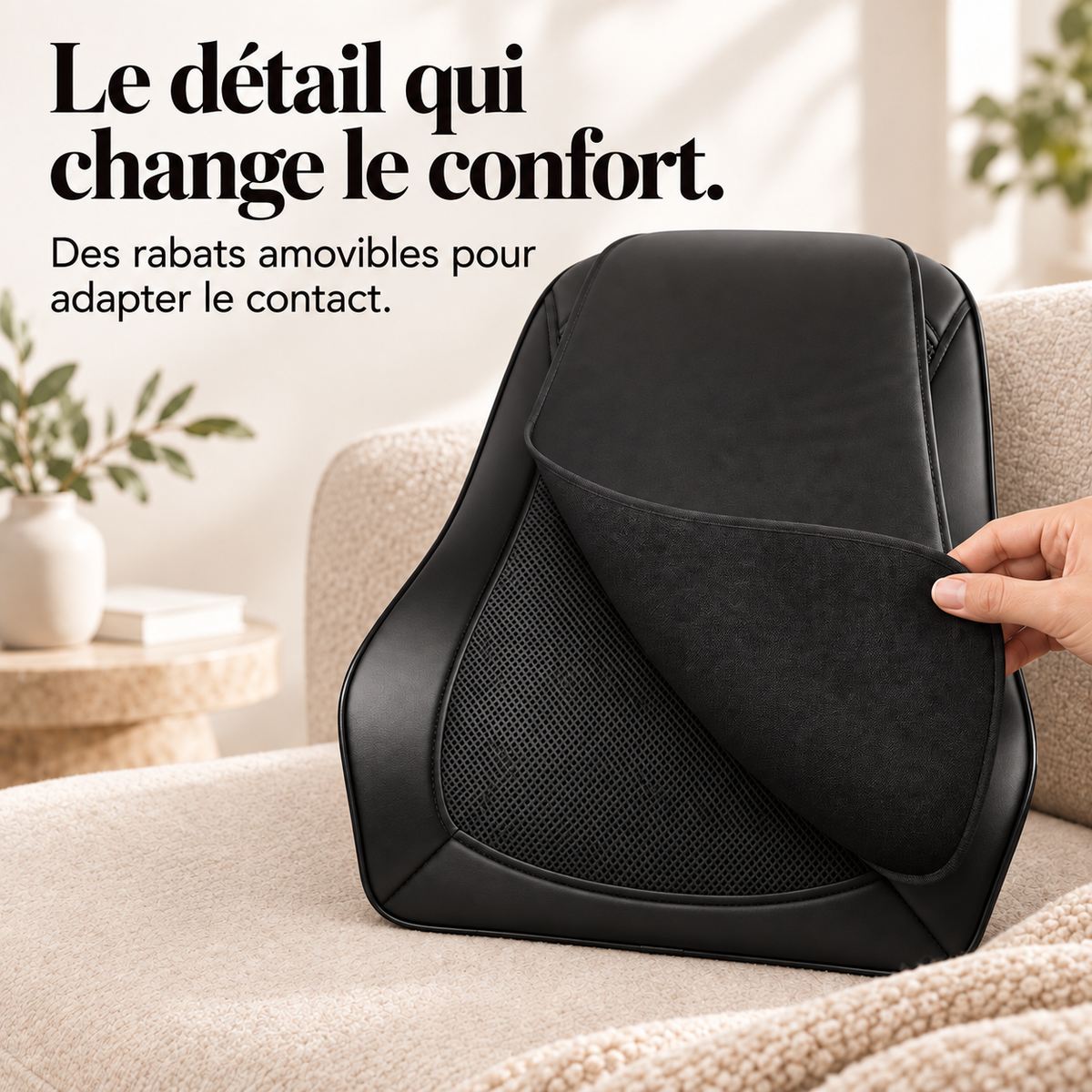 Coussin de massage shiatsu dos et nuque : présentation du modèle, visuel 6.