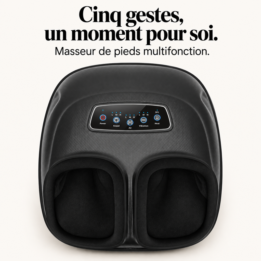 Masseur de pieds à cinq fonctions : présentation du modèle, visuel 2.