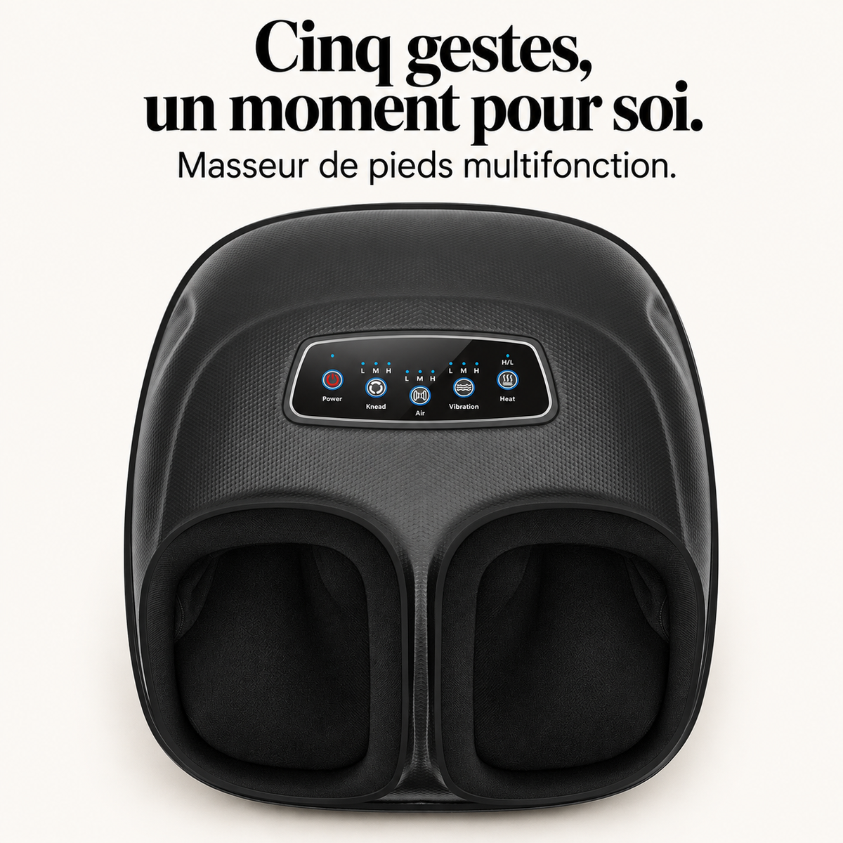 Masseur de pieds à cinq fonctions : présentation du modèle, visuel 2.