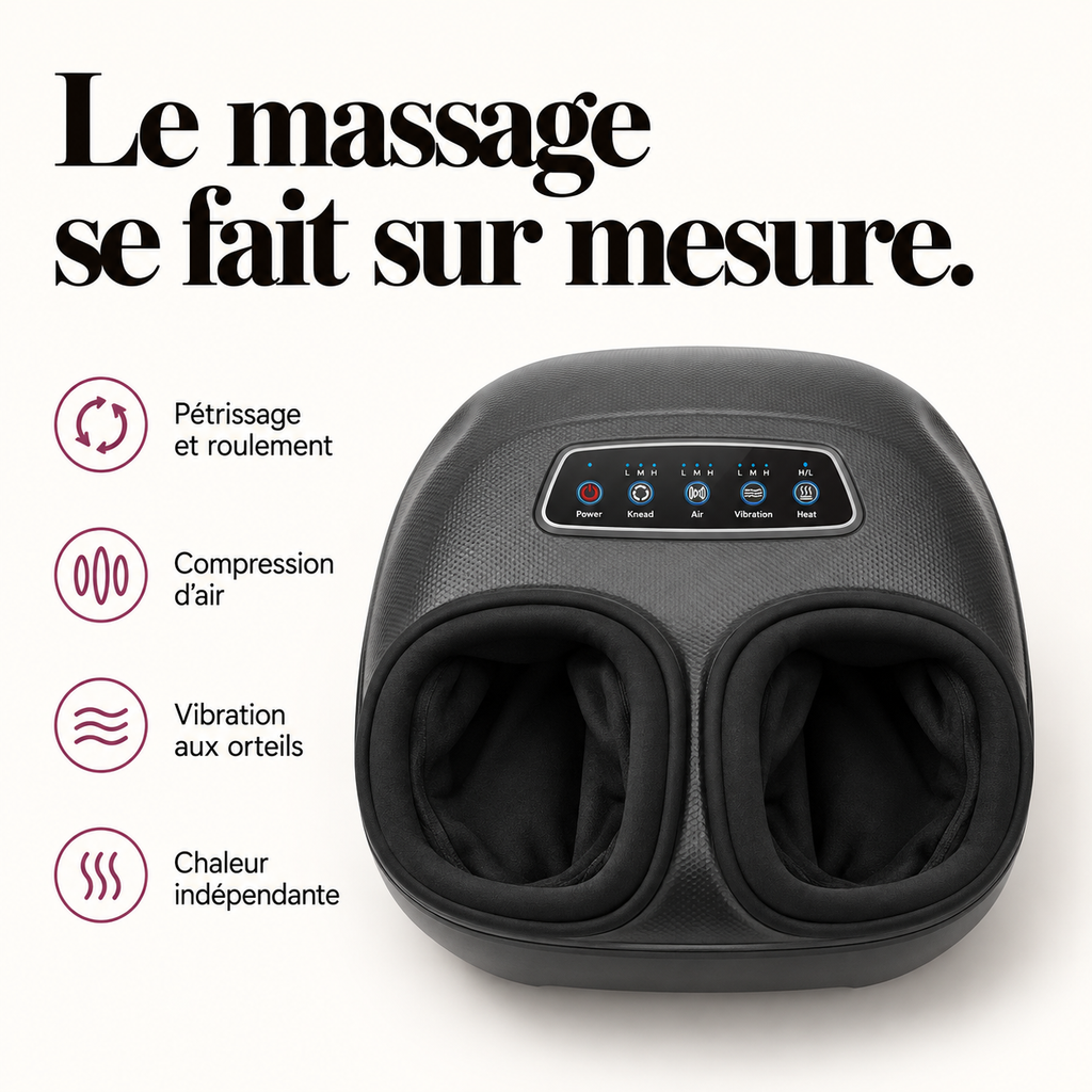 Masseur de pieds à cinq fonctions : présentation du modèle, visuel 3.
