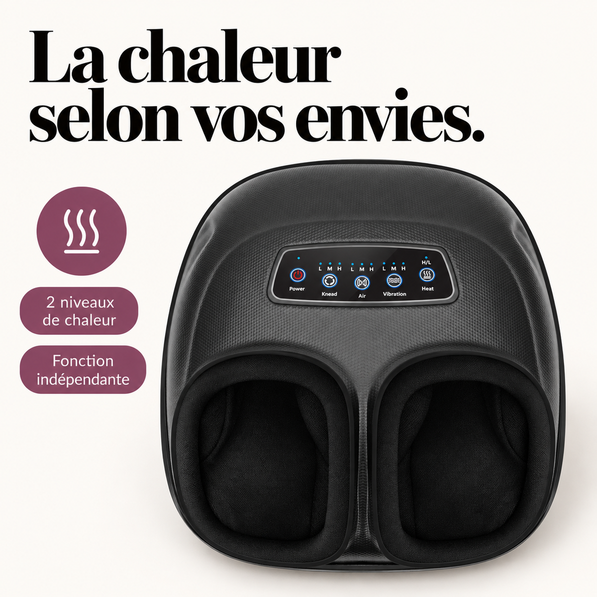 Masseur de pieds à cinq fonctions : présentation du modèle, visuel 7.