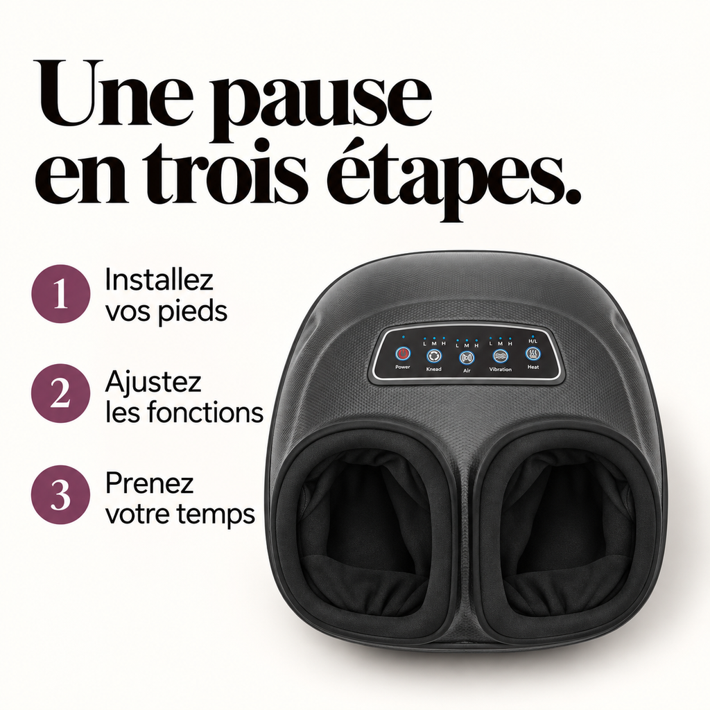 Masseur de pieds à cinq fonctions : présentation du modèle, visuel 8.
