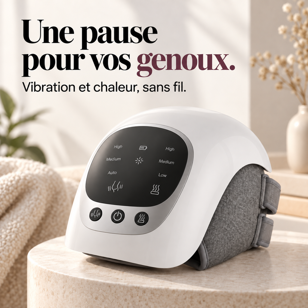 Masseur de genou sans fil chauffant : présentation du modèle, visuel 2.