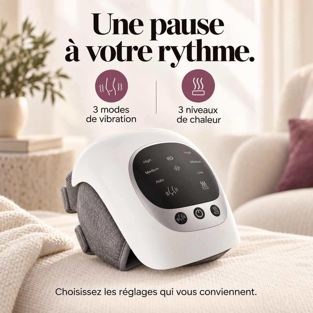 Masseur de genou sans fil chauffant : présentation du modèle, visuel 3.