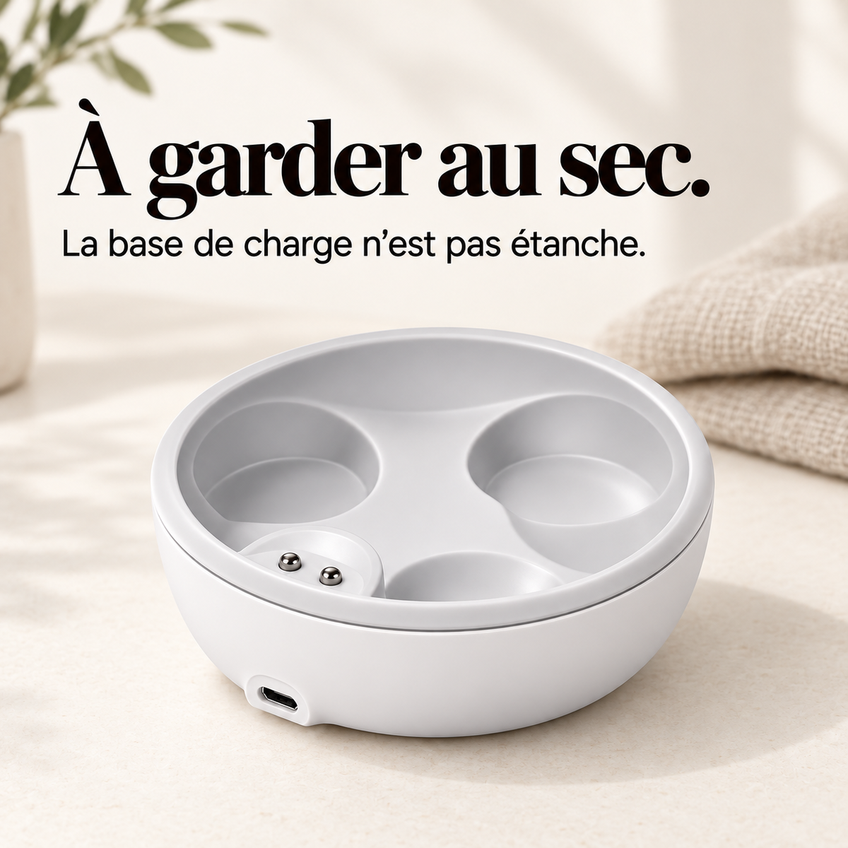 Base de charge pour masseur de tête : présentation du modèle, visuel 7.