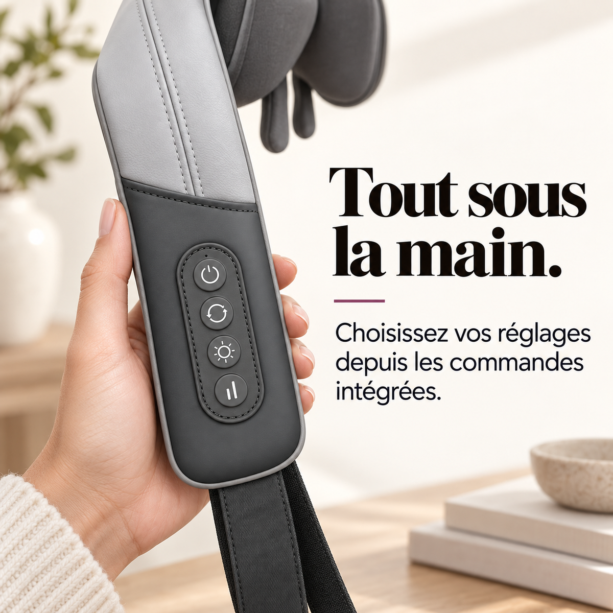 Masseur de nuque shiatsu sans fil : présentation du modèle, visuel 5.