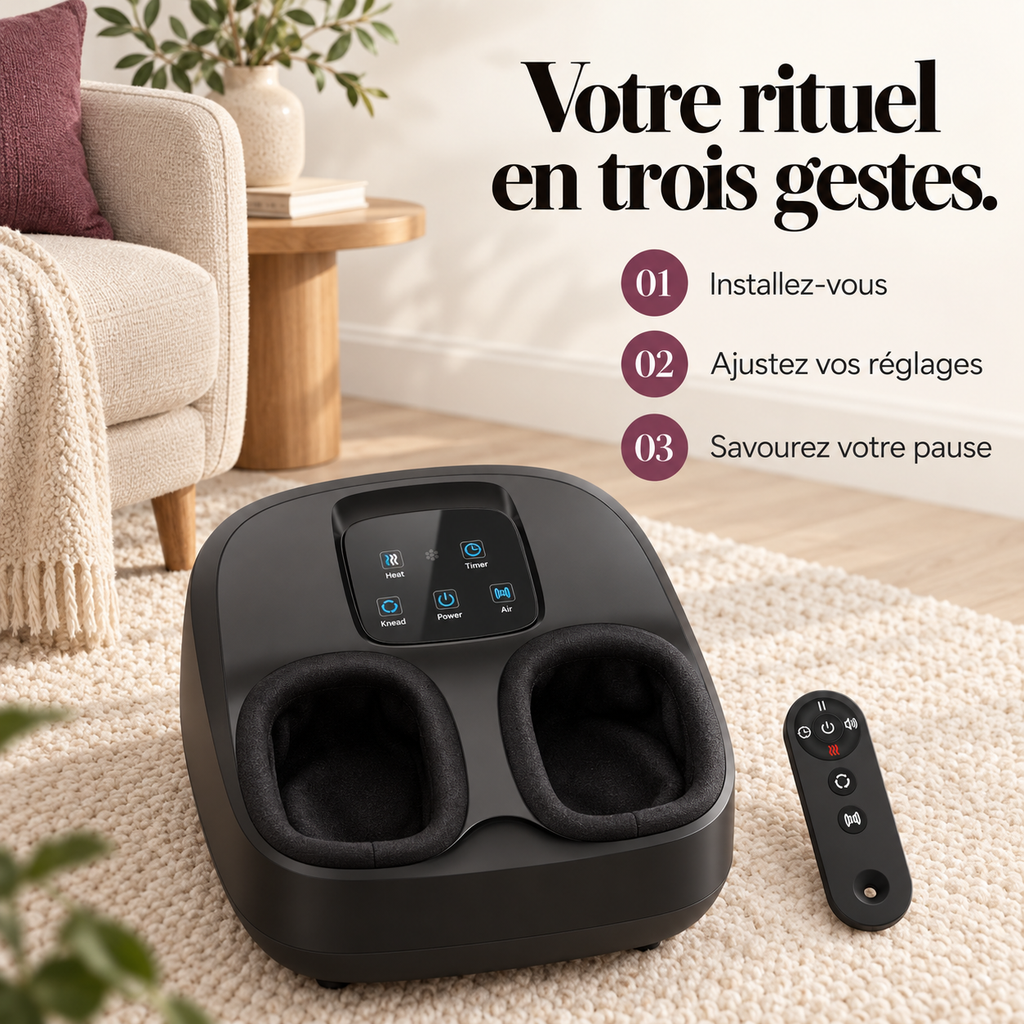 Masseur de pieds à écran tactile : présentation du modèle, visuel 8.