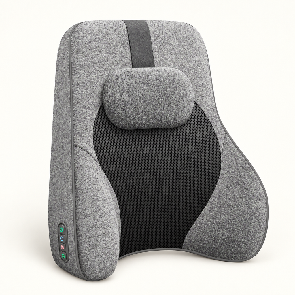 Coussin lombaire shiatsu à mémoire de forme : vue du produit.