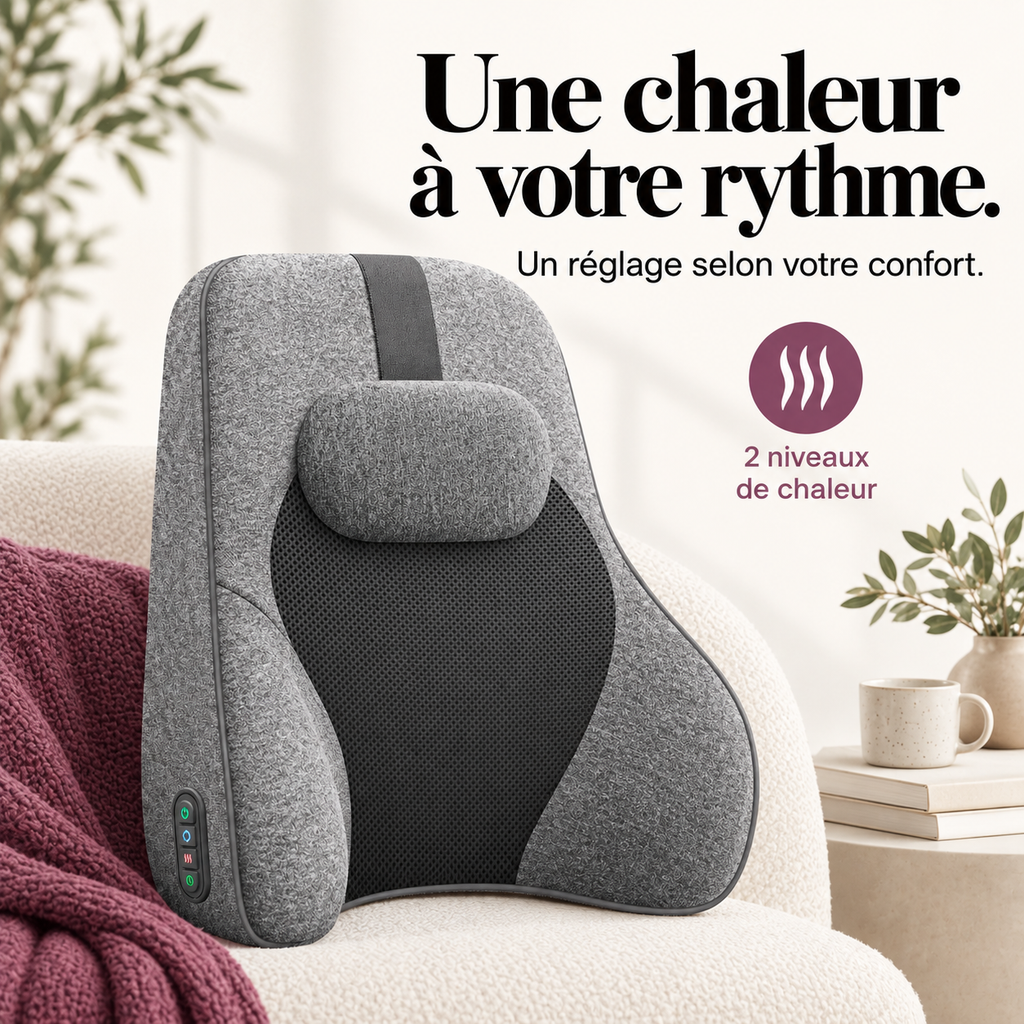 Coussin lombaire shiatsu à mémoire de forme : présentation du modèle, visuel 7.
