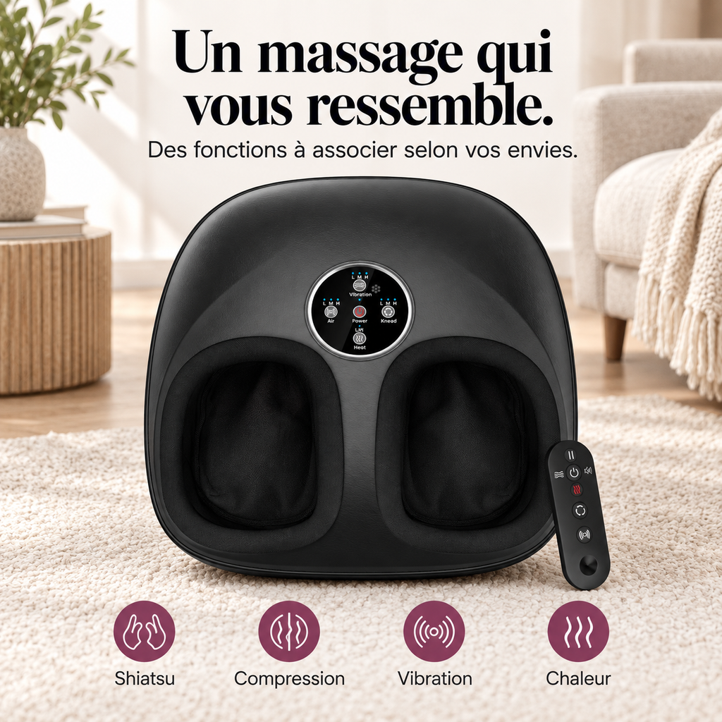 Masseur de pieds shiatsu à télécommande : présentation du modèle, visuel 3.