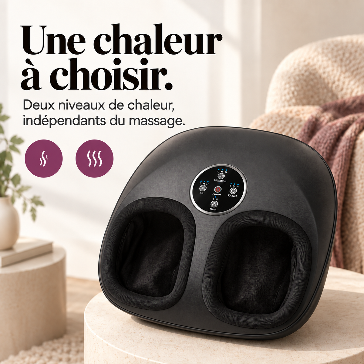 Masseur de pieds shiatsu à télécommande : présentation du modèle, visuel 7.