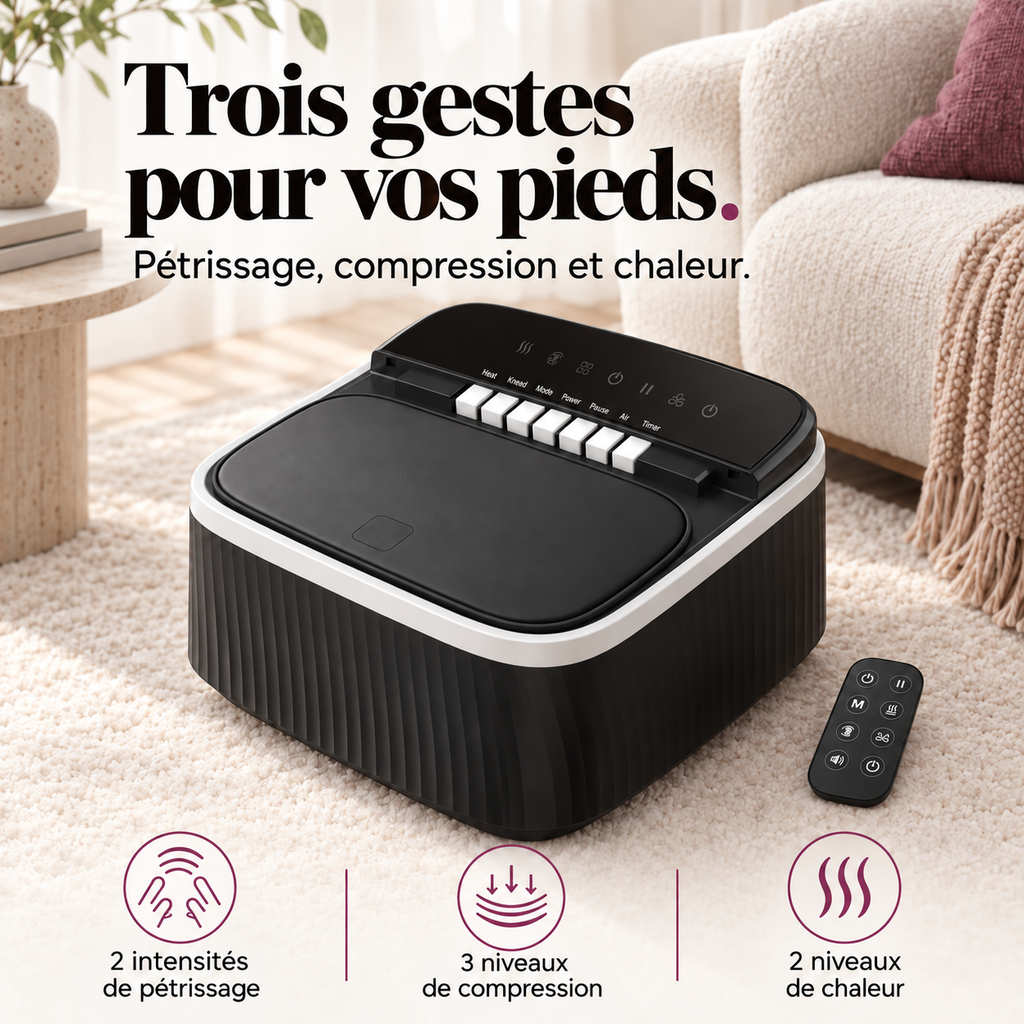 Masseur de pieds à touches piano : présentation du modèle, visuel 3.