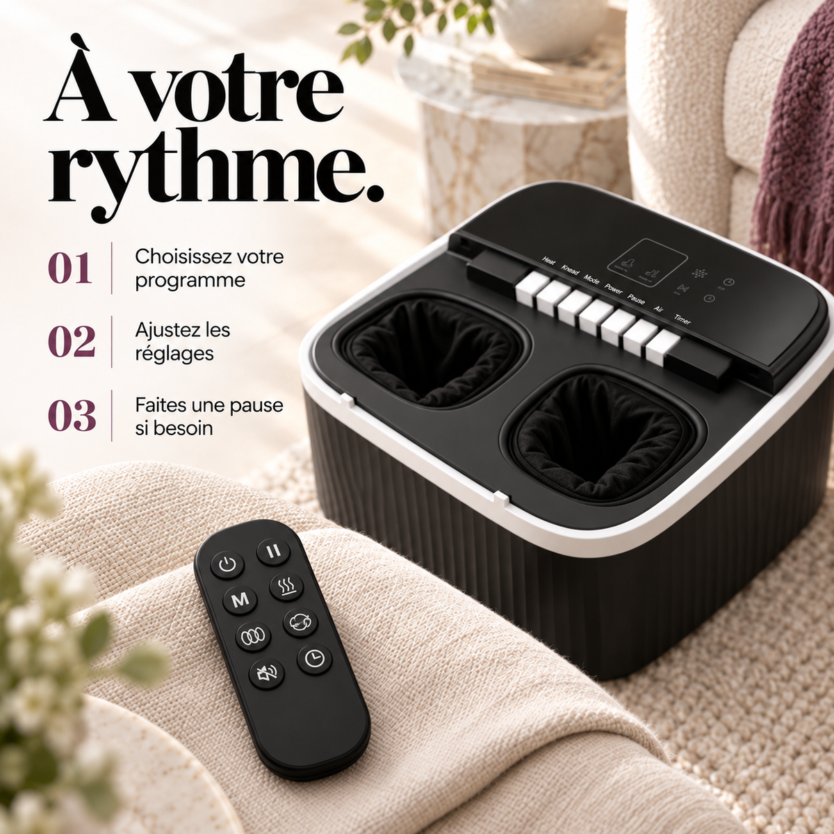 Masseur de pieds à touches piano : présentation du modèle, visuel 8.